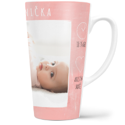 Fotohrnek latte velký - originální dárek - Baby girl
